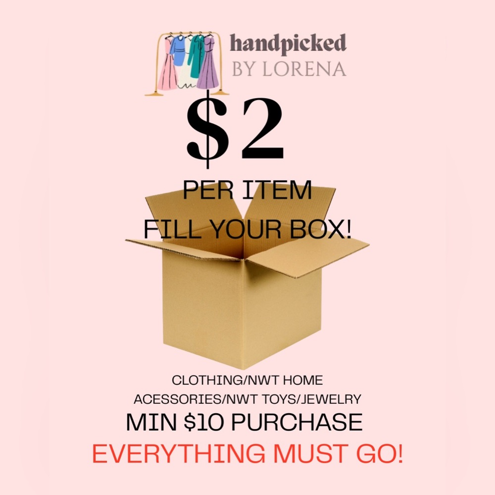 $2 PER ITEM! FILL A BOX 📦 - KIDS TOYS, HOME DECOR, ACESSORIES, ETC